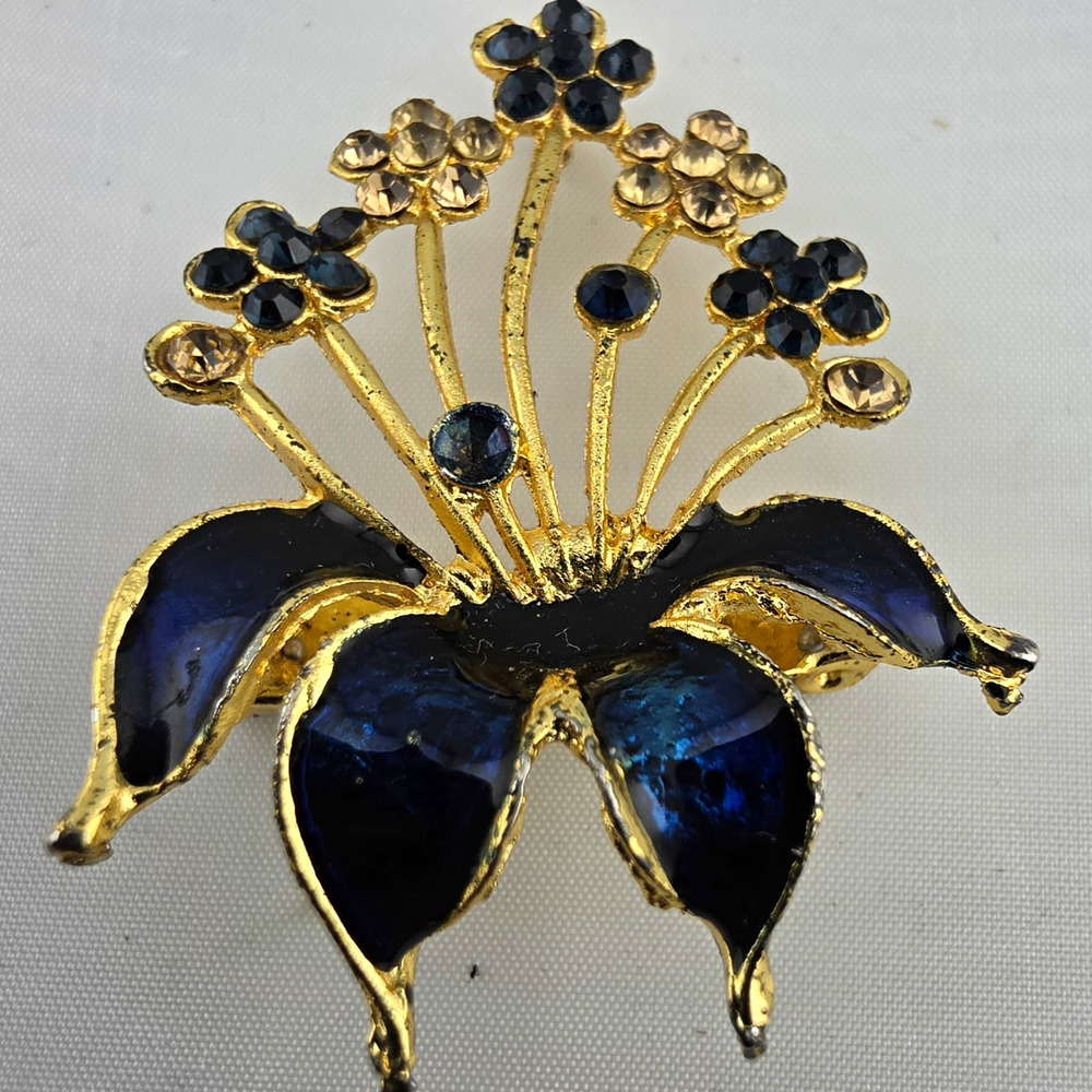 🔥 RARE VINTAGE* Mid-Century Floral Brooch🔥